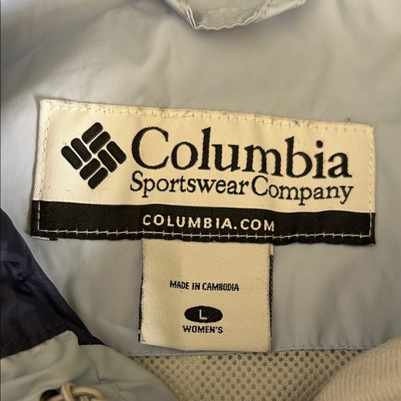 Columbia Women's Jacket - Light Blue and Navy - Picture 8 of 12